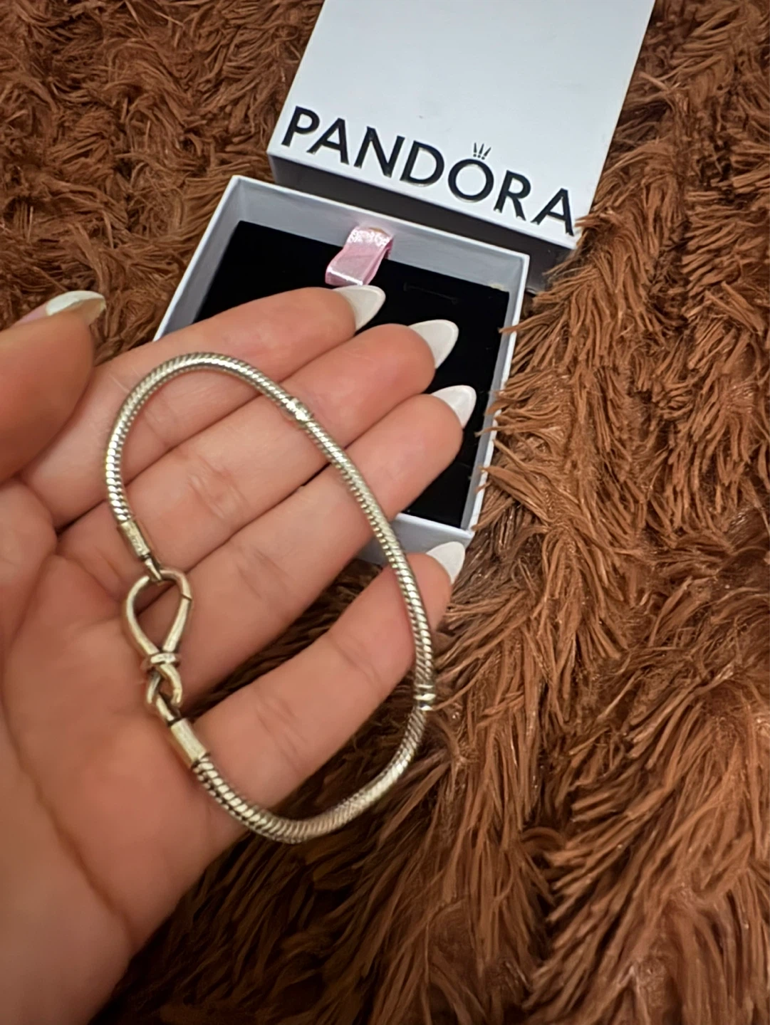 Pandora Sterling Silver Bracelet with Infinity Clasp - photo 2