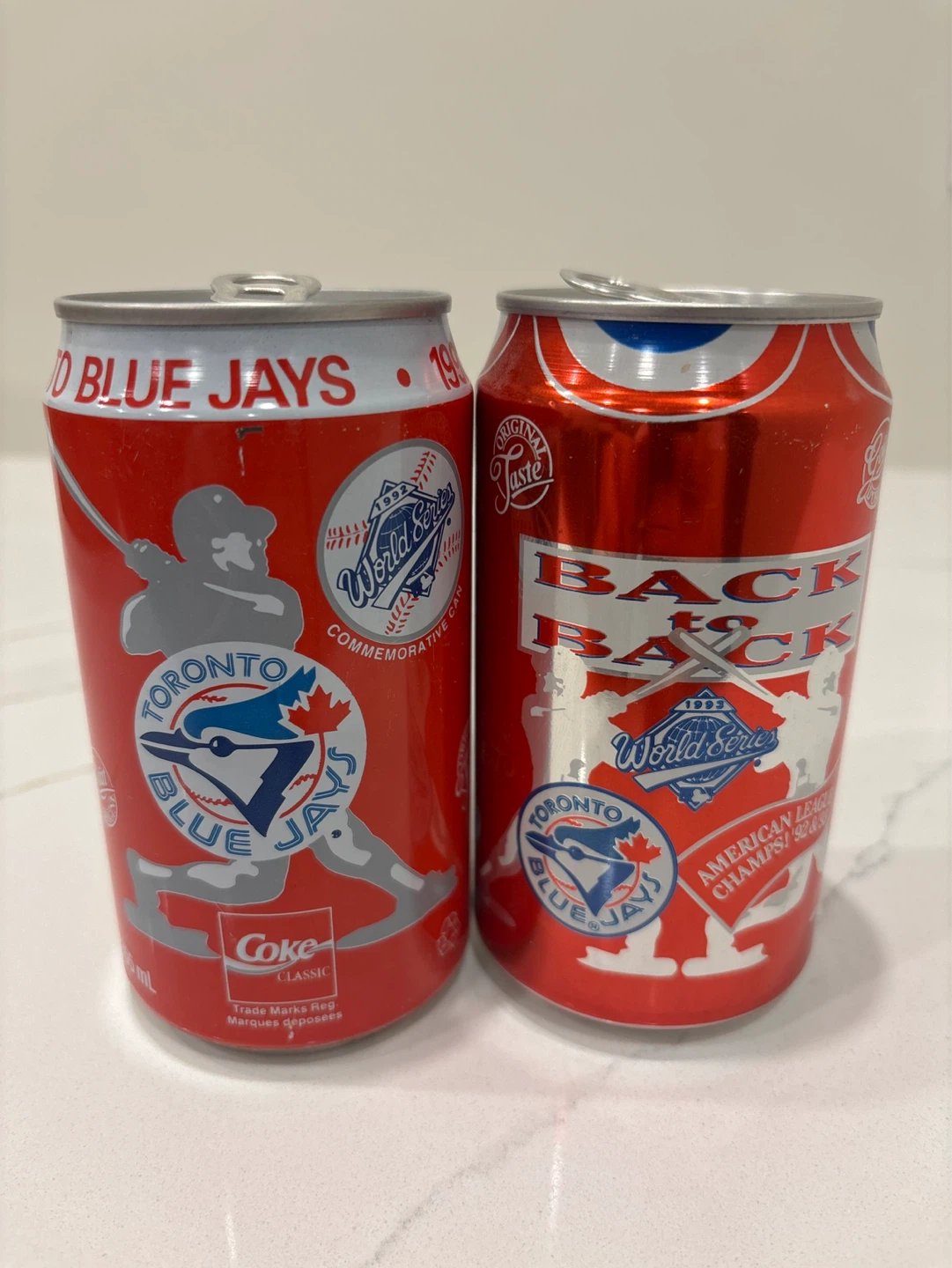Coca-Cola Toronto Blue Jays World Series Commemorative Cans