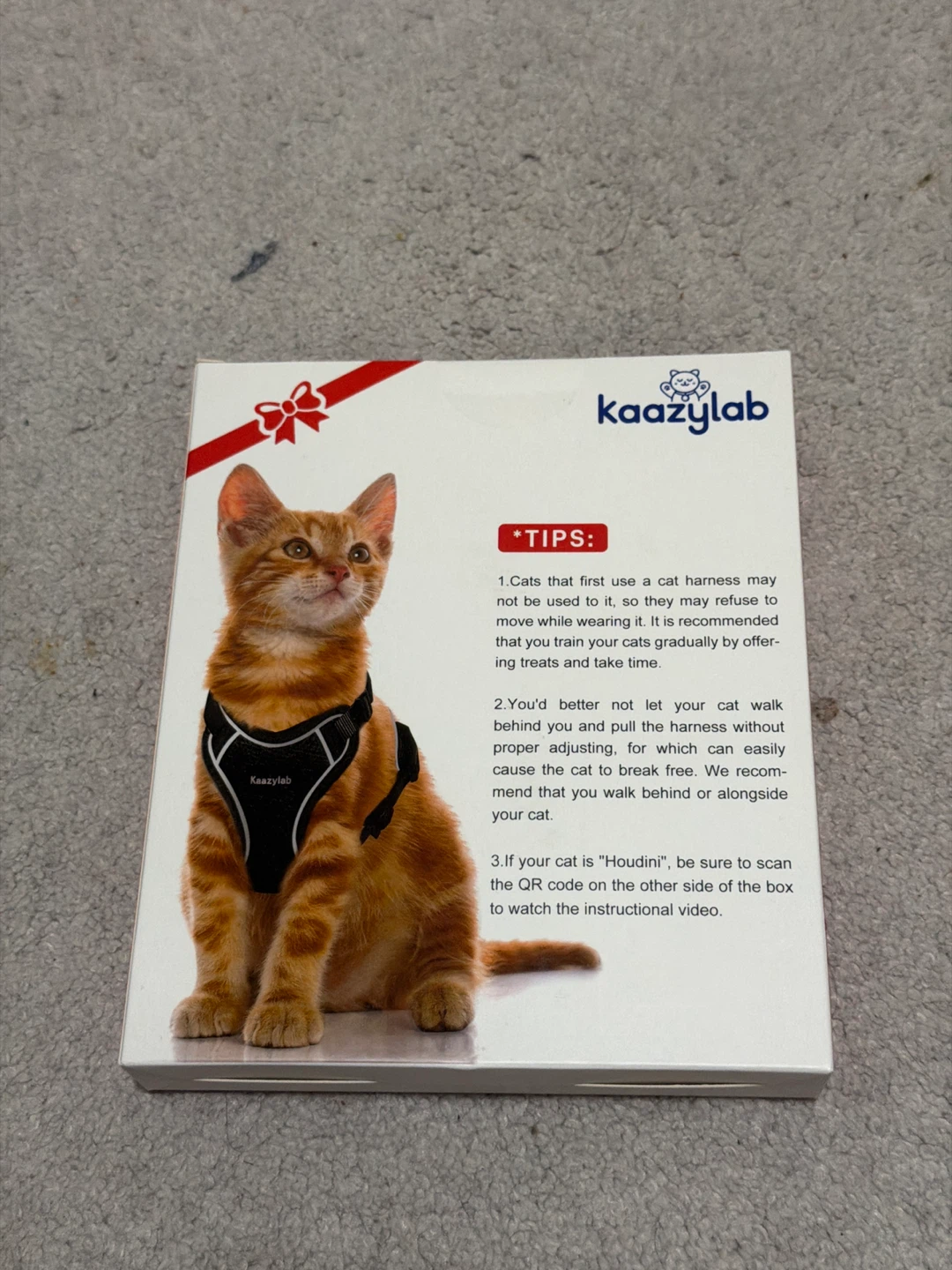 Cat Harness and Leash Set - Size S, Black - photo 2