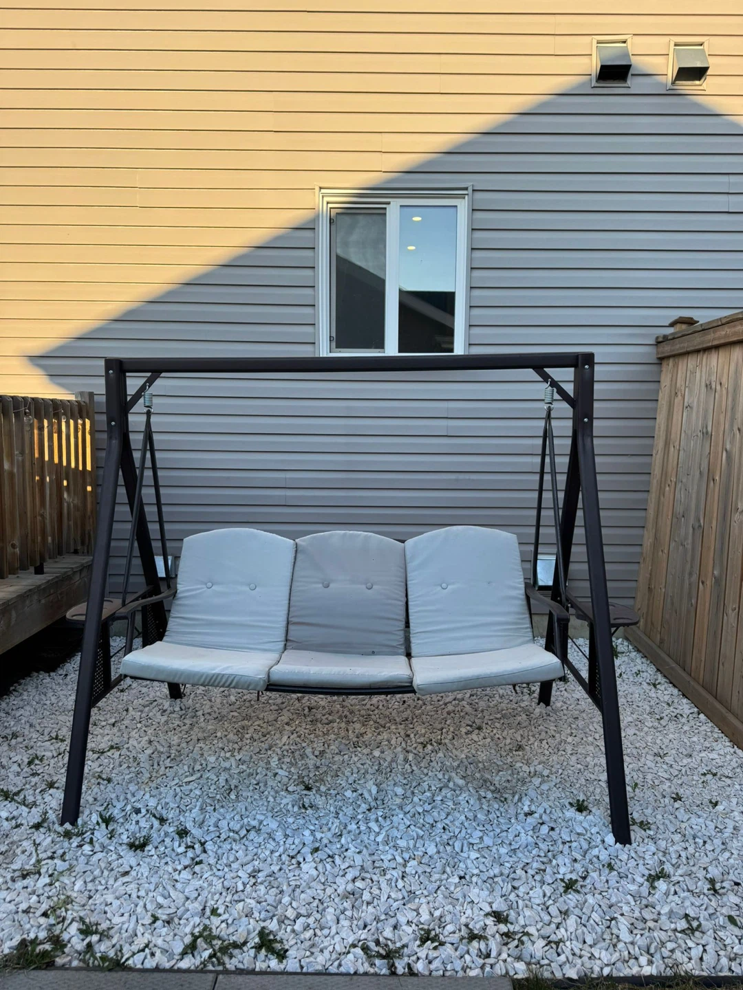 3-Seater Patio Swing with Cushions - photo 2