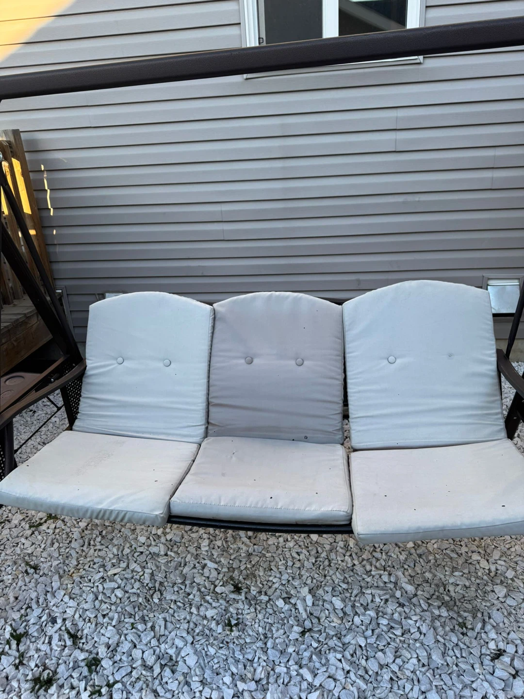 3-Seater Patio Swing with Cushions