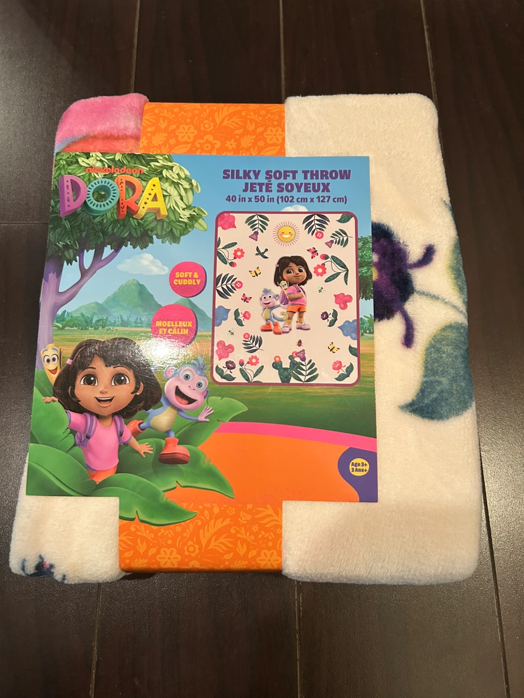 Nickelodeon Dora the Explorer Silky Soft Throw Blanket 40x50