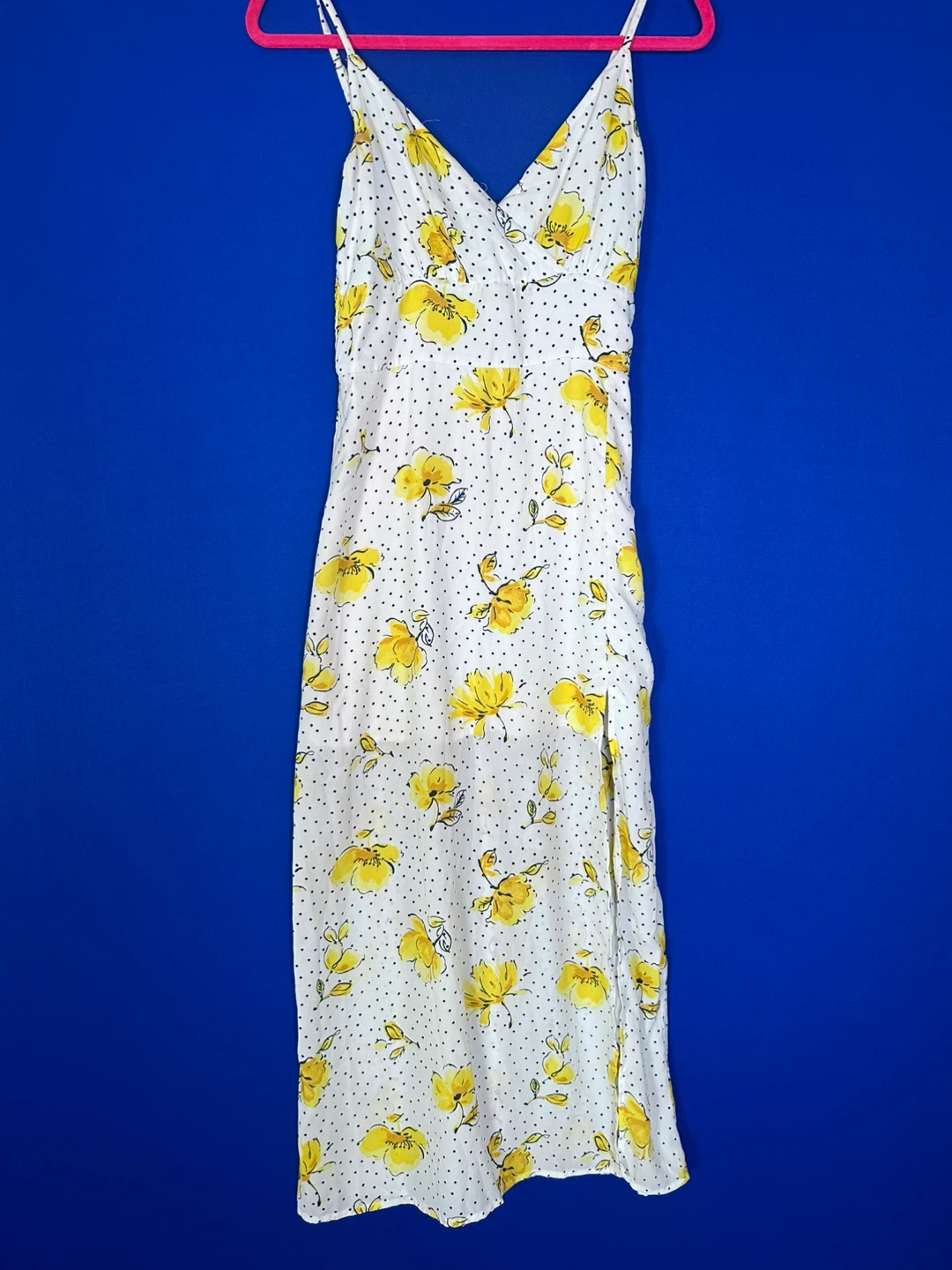 Abercrombie & Fitch White Floral Print Midi Dress Size S