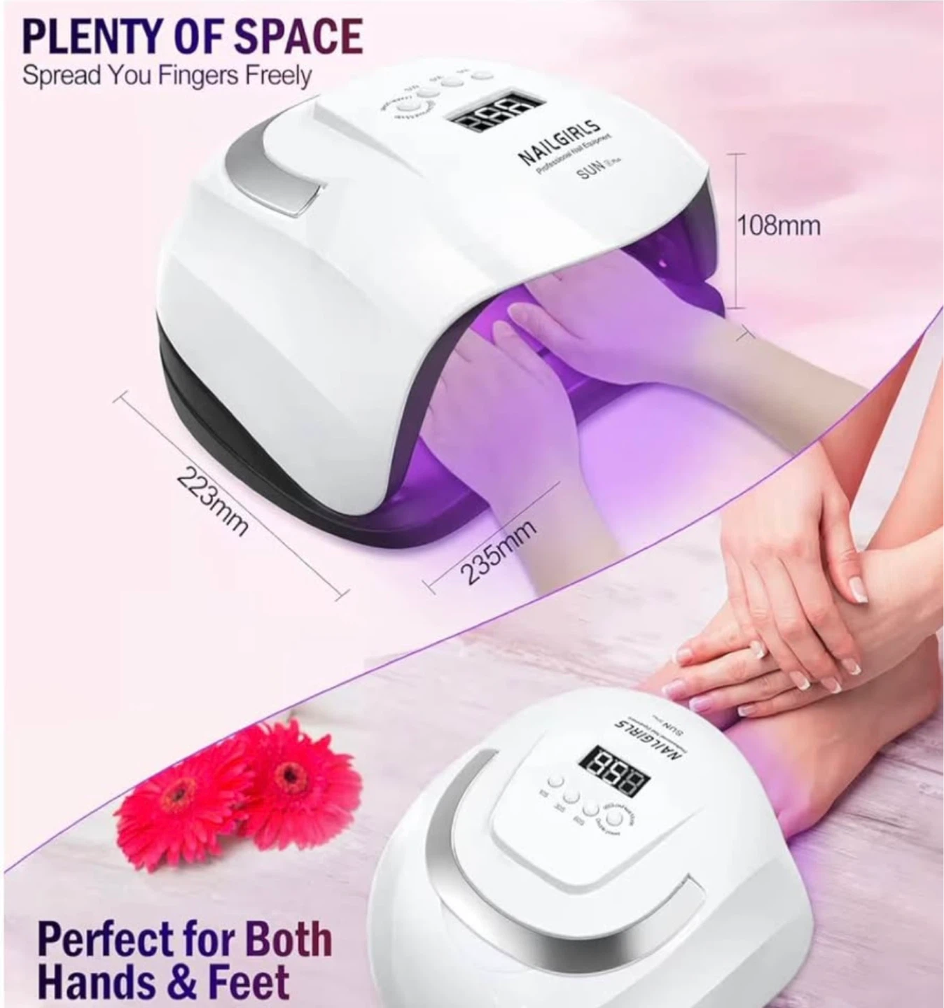 Nailgirls UV LED Nail Lamp - photo 3
