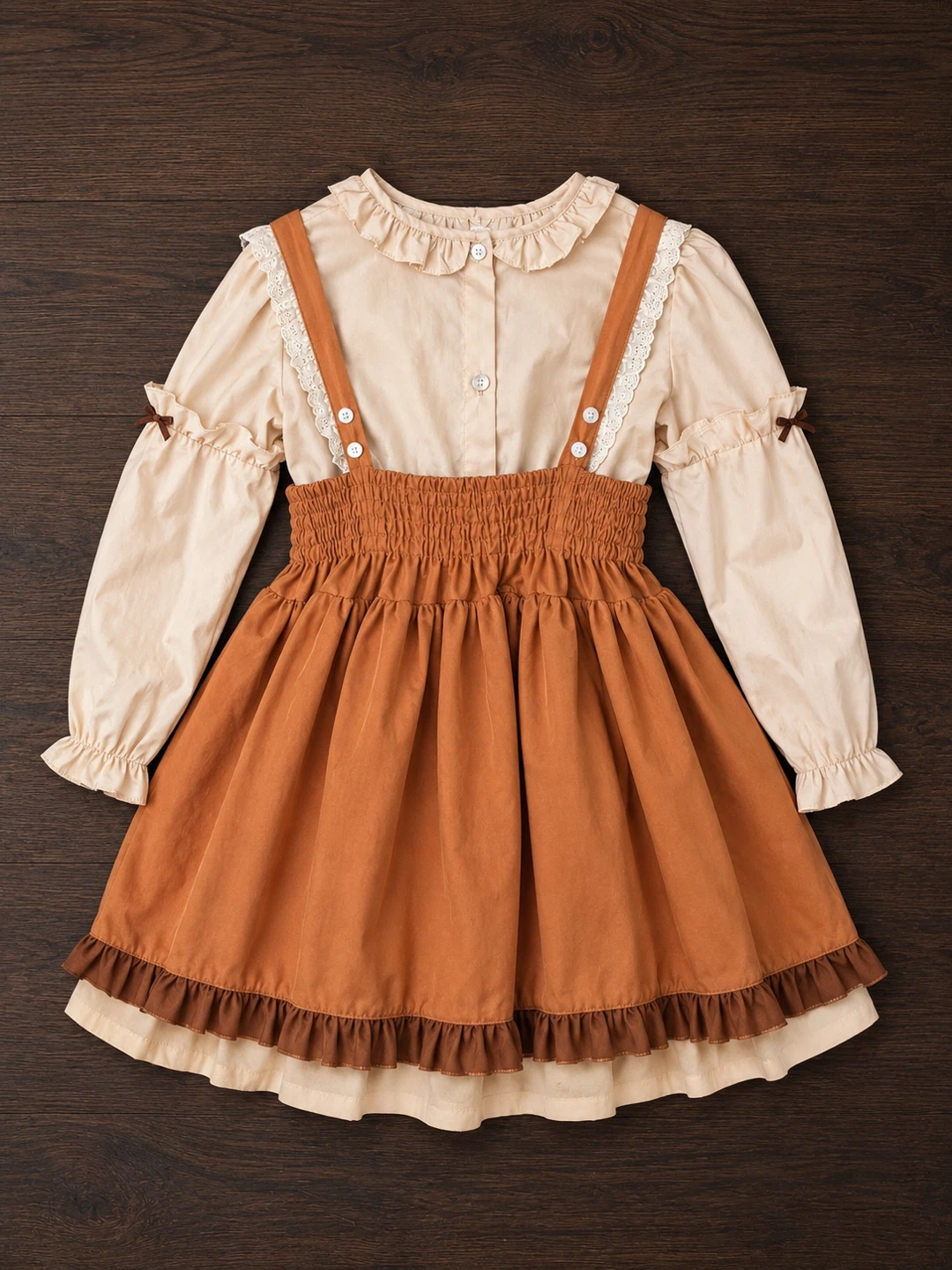 Brown Bear Lolita Dress with Blouse - photo 2