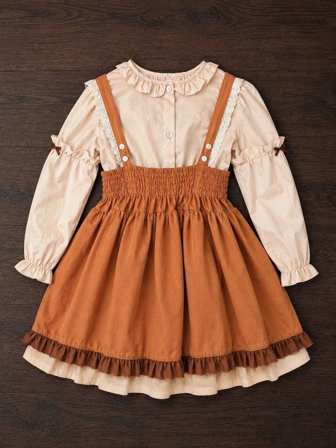 Brown Bear Lolita Dress with Blouse - photo 2