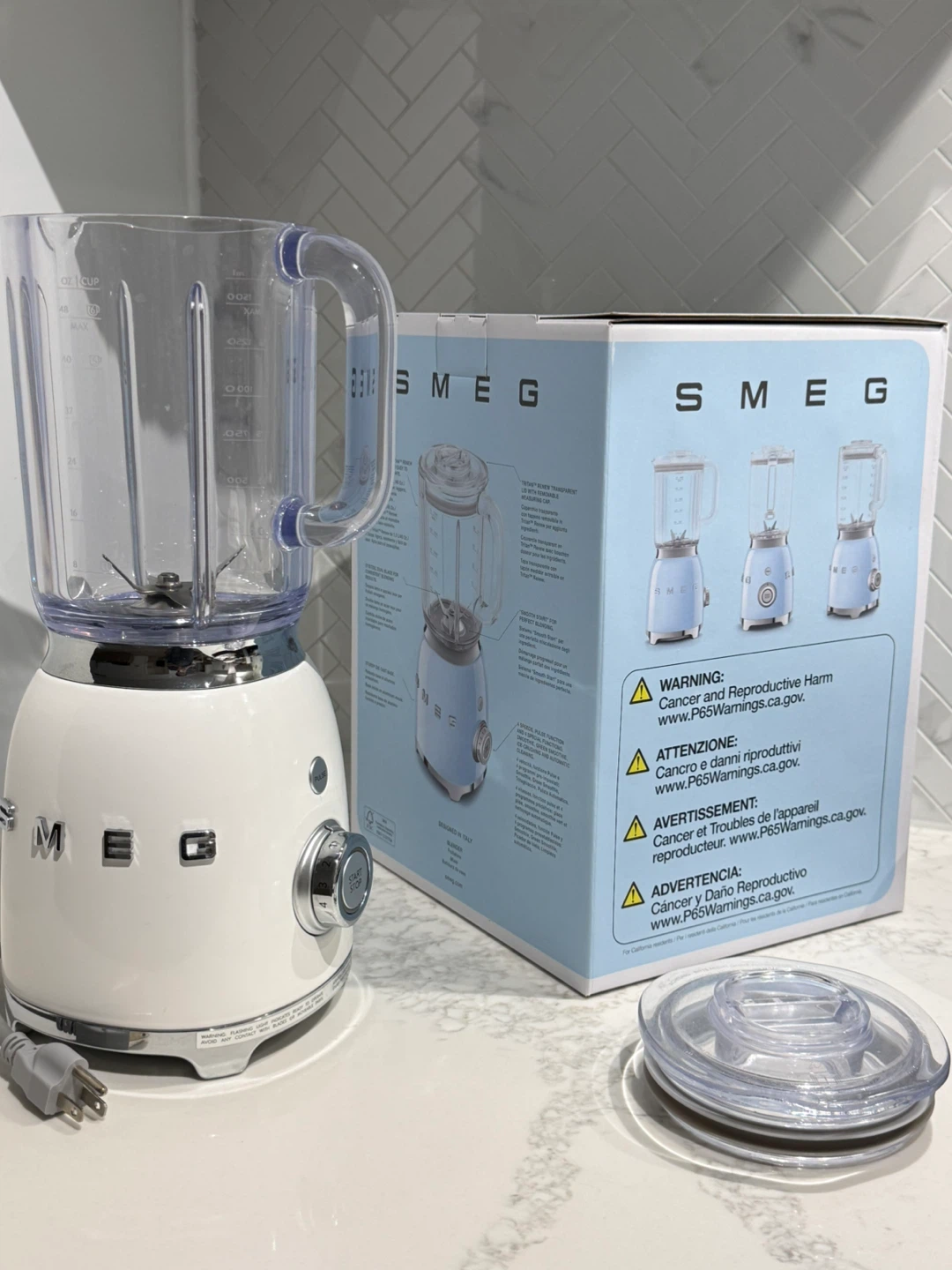 Smeg White Retro Style Blender - photo 4