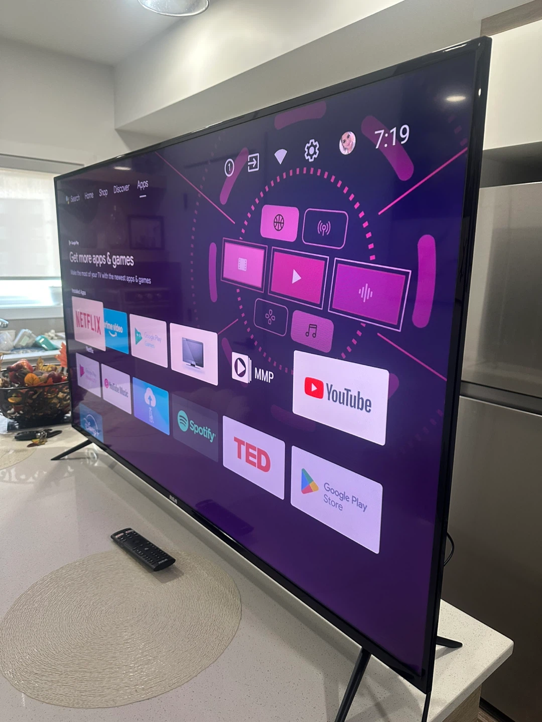 55-Inch RCA Android 4K UHD Smart TV – Like New - photo 2