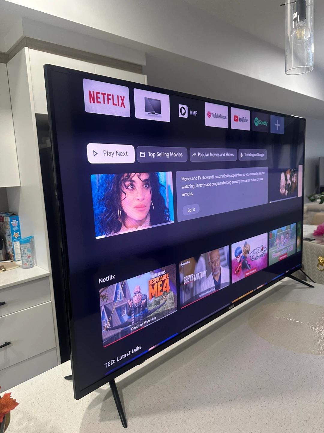 55-Inch RCA Android 4K UHD Smart TV – Like New - photo 3