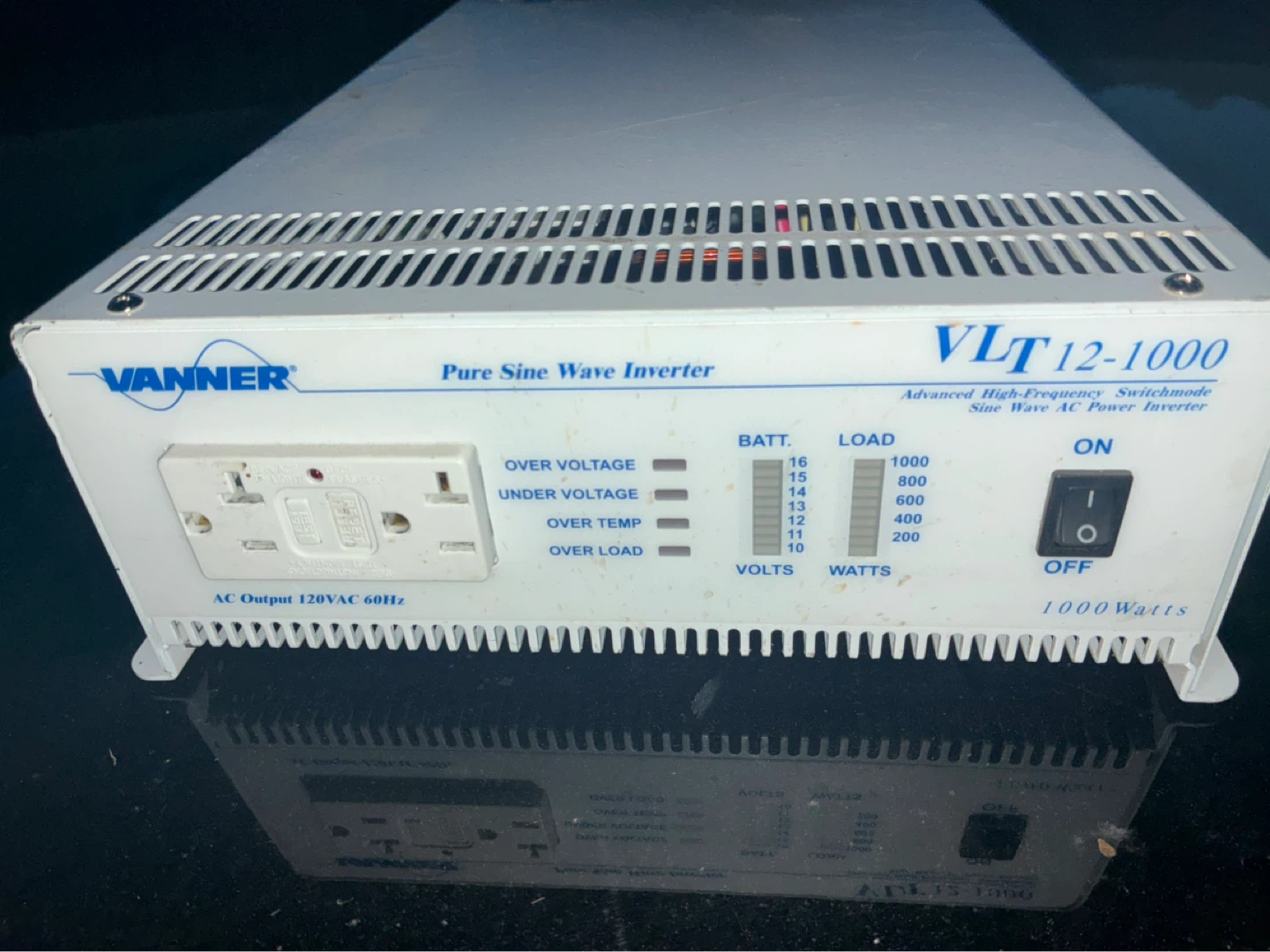 Vanner VLT12-1000 Pure Sine Wave Inverter 1000 Watts