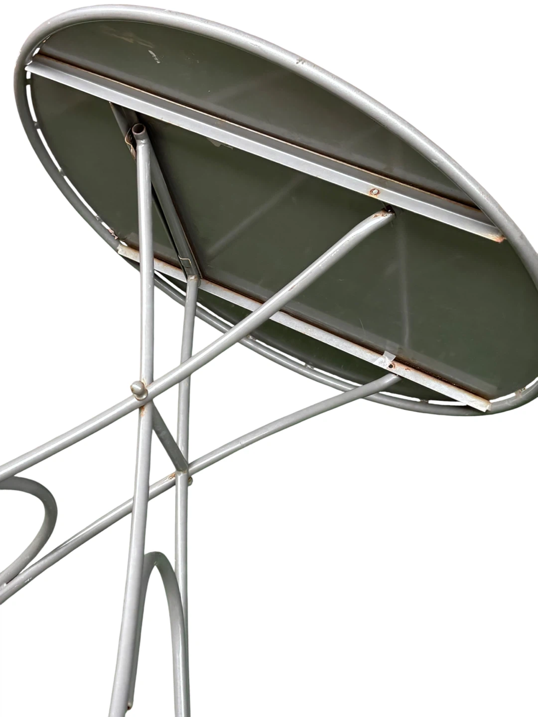 Round Metal Bistro foldable Table - photo 5