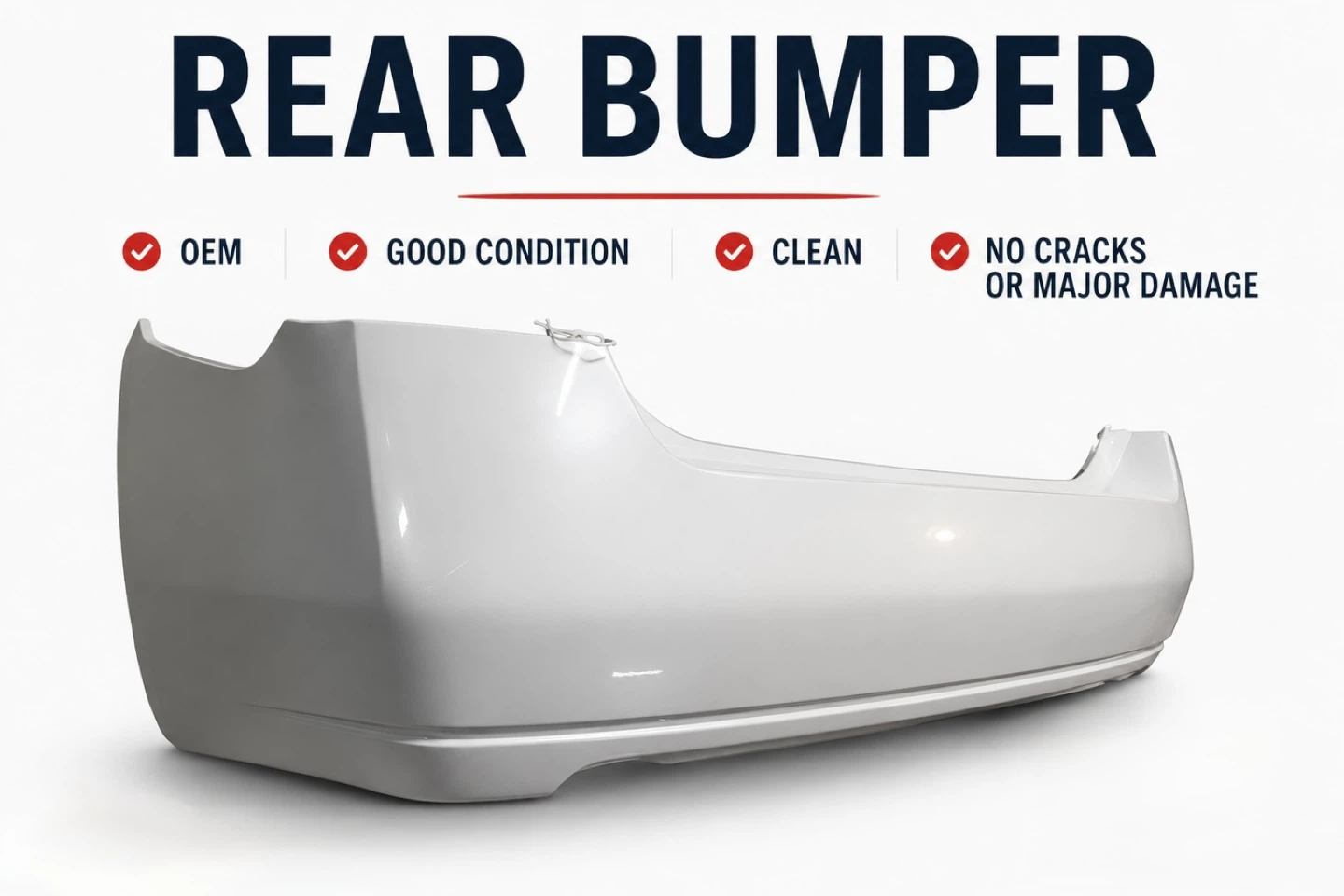 OEM Rear Bumper - White