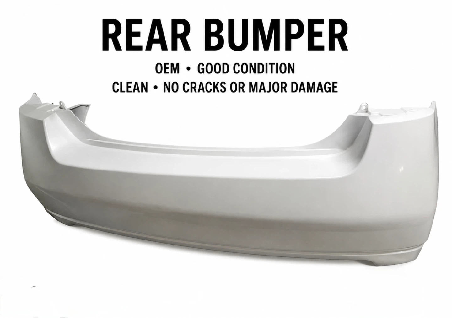 OEM Rear Bumper - White - photo 2