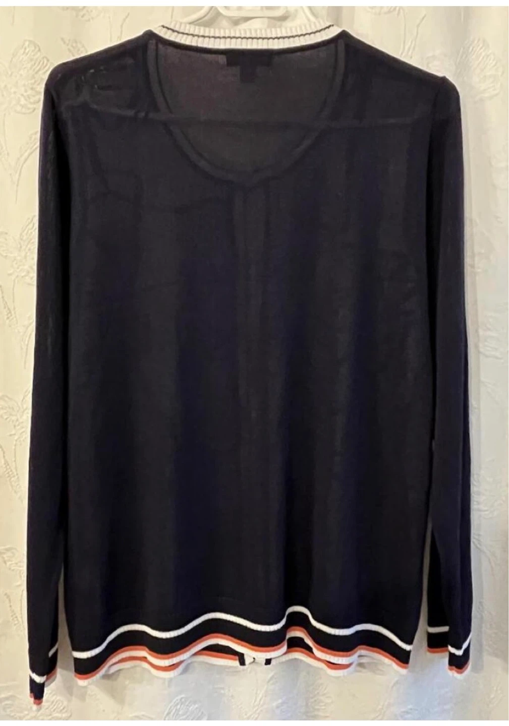 NWOT Spanner Navy cardigan Size L - photo 3