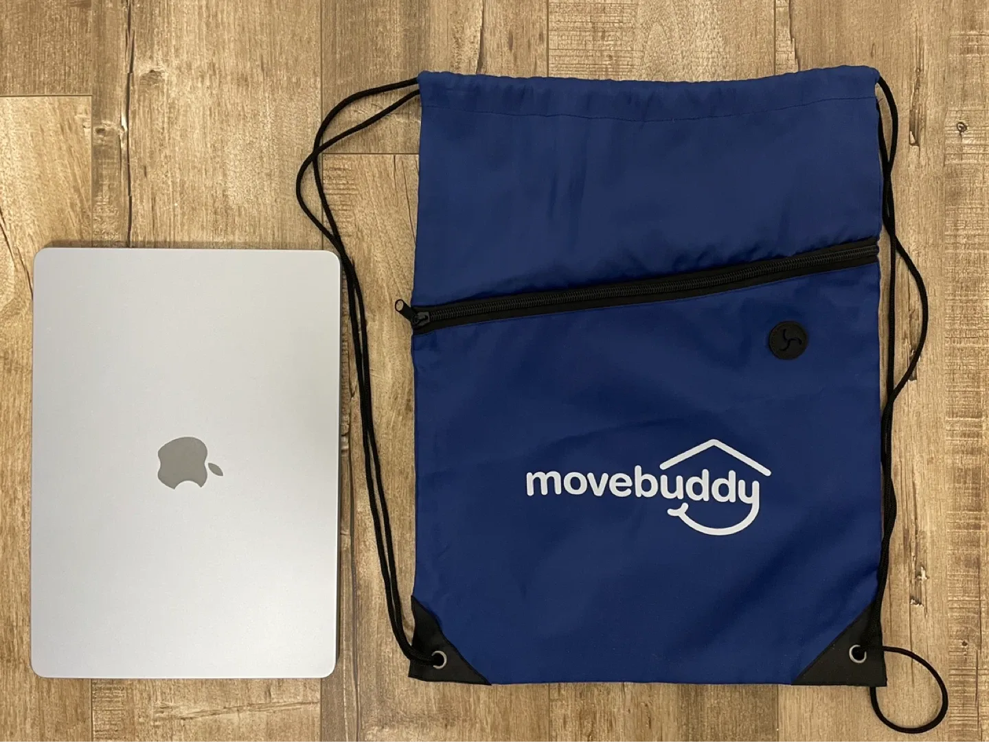 BRAND NEW 🥕 Movebuddy Blue Drawstring Bag