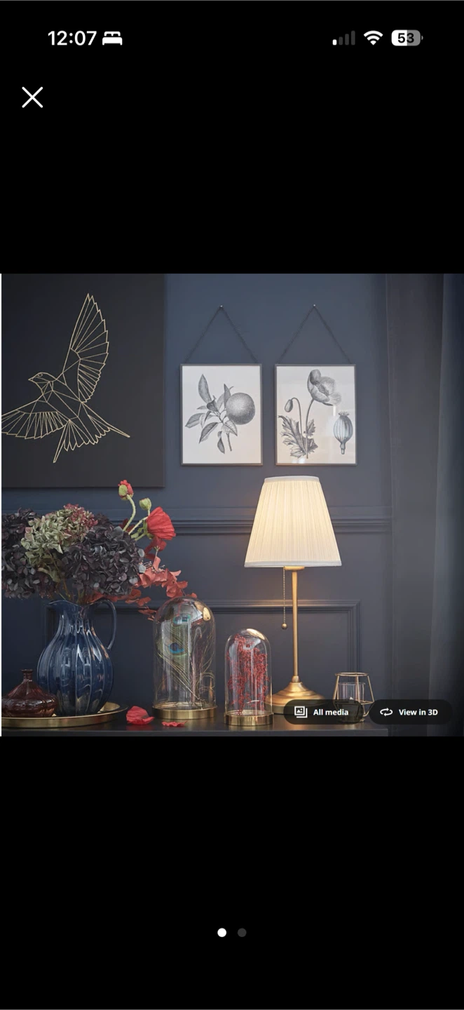 IKEA Astrid Brass Table Lamp