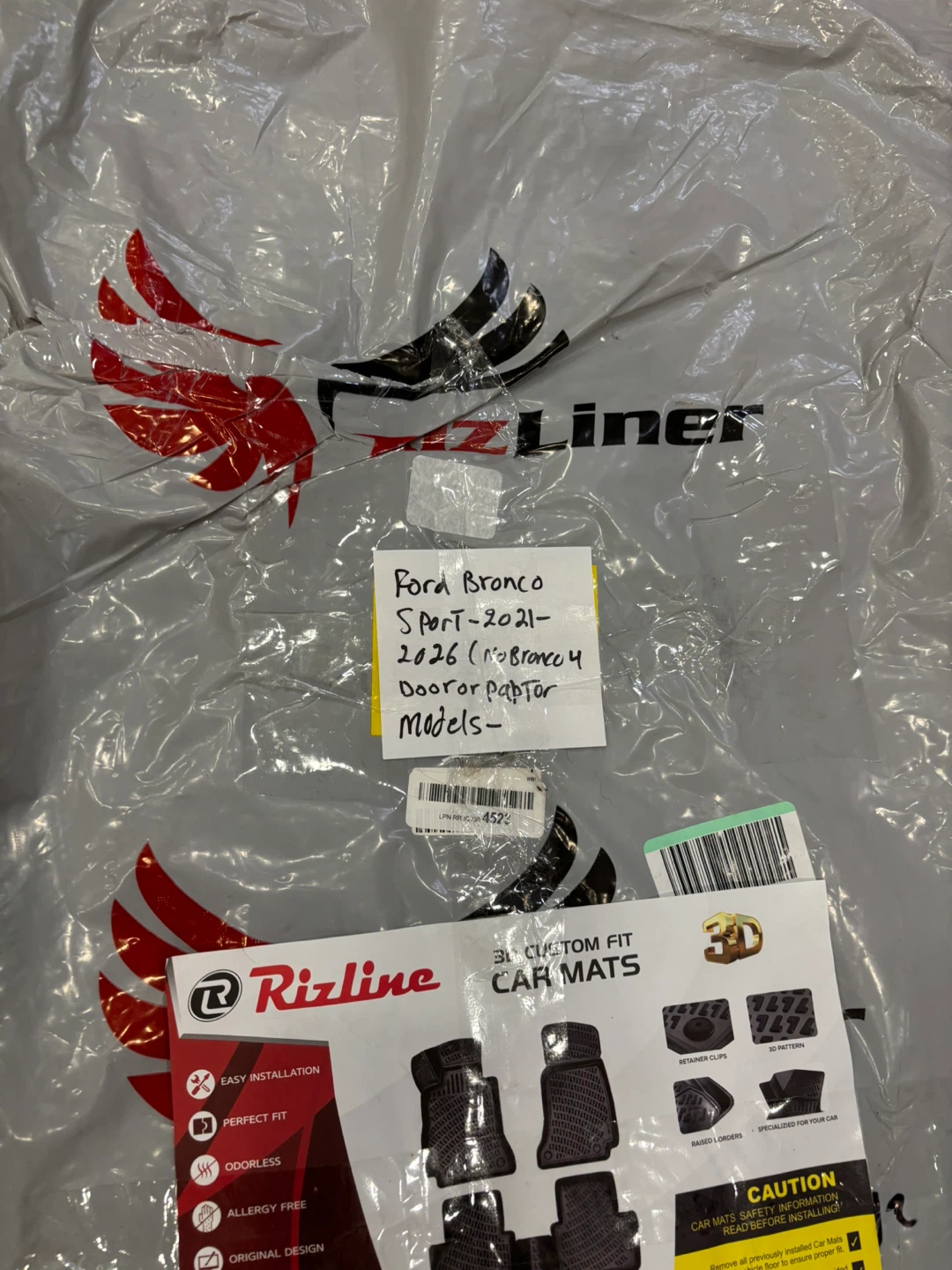 Rizline All Weather Floor Mats for Ford Bronco Sport - photo 2