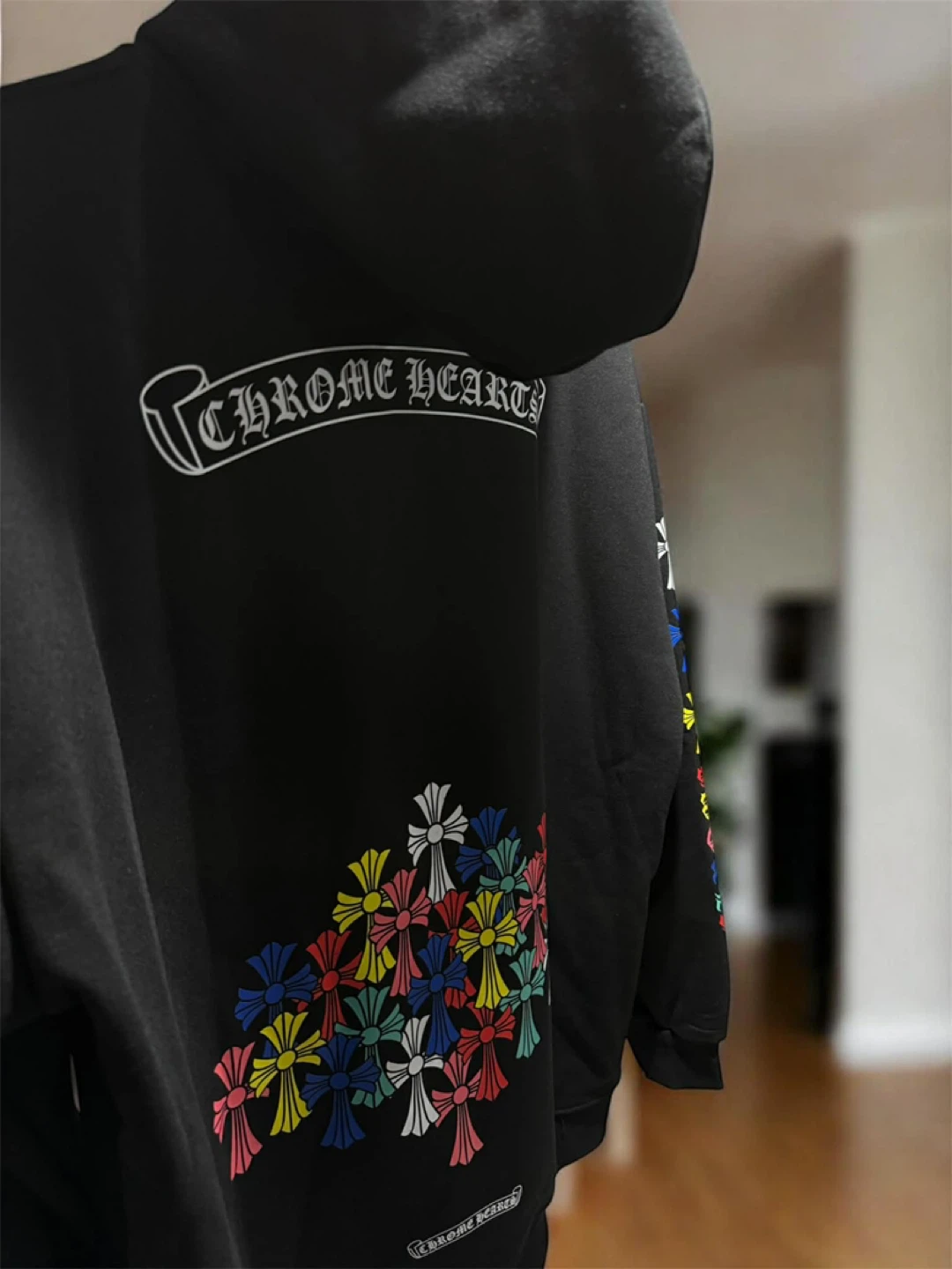 Black CROSS hoodie - photo 2