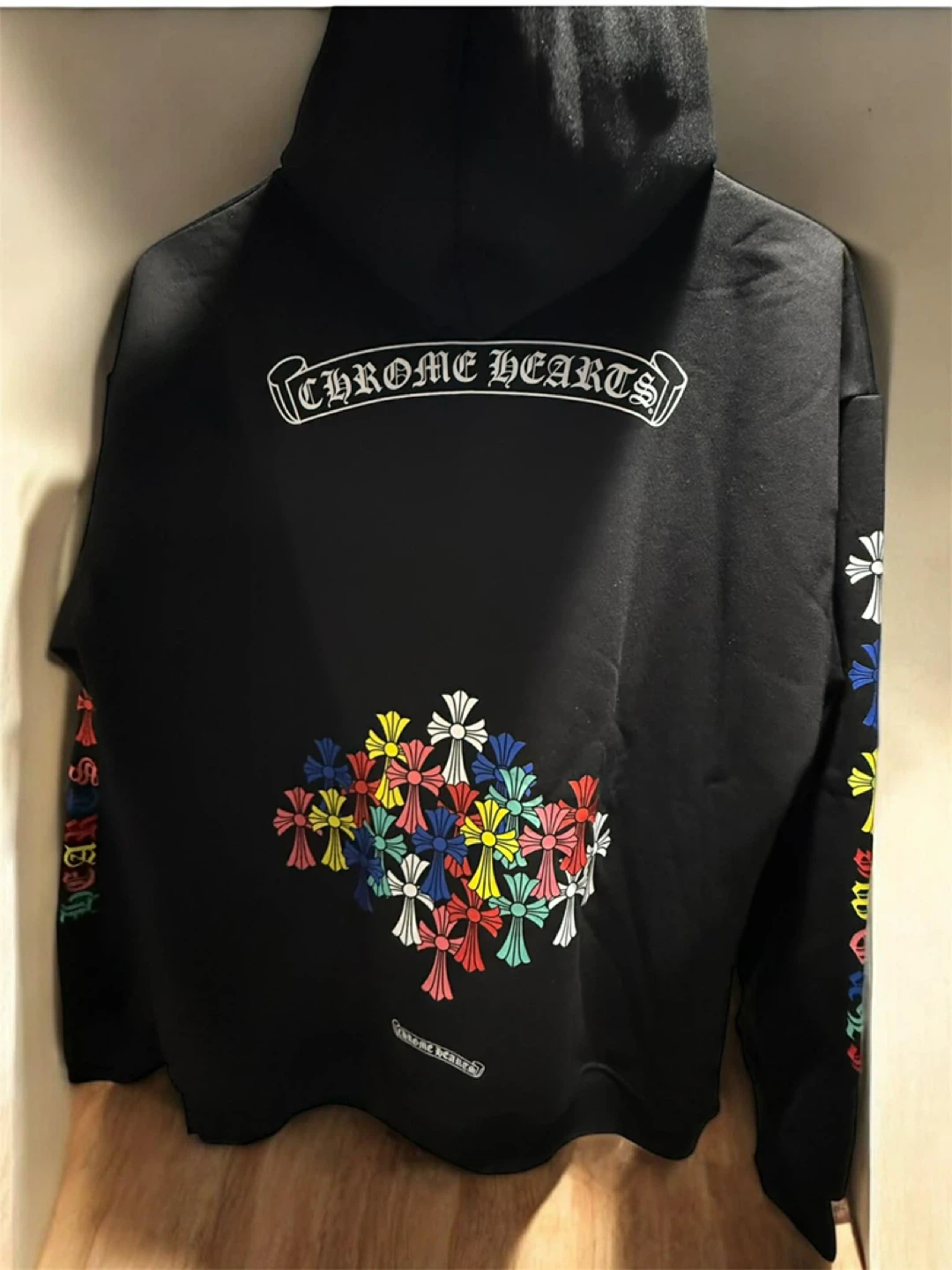 Black CROSS hoodie - photo 3