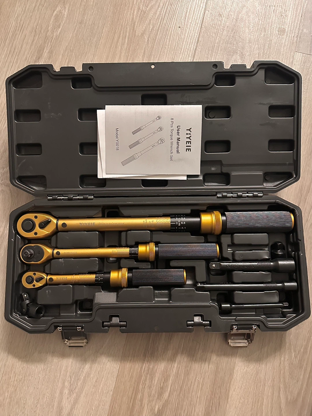 YIYIEIE 8 Piece Torque Wrench Set