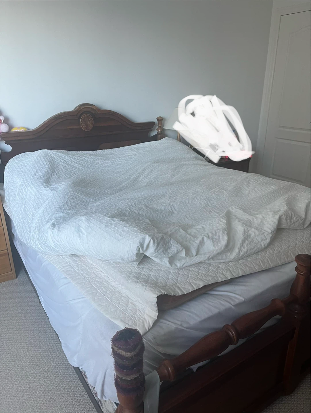 Wooden Bed Frame & mattress