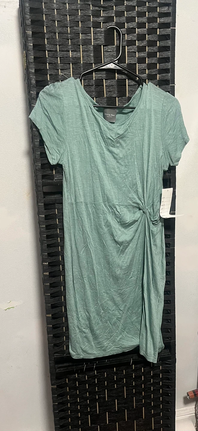 Olivia Rae Green Twisted Detail T-Shirt Dress