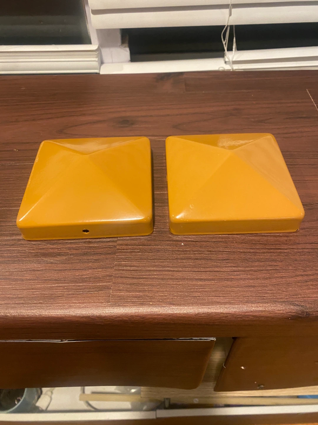 44 PCs Pylex 4" x 4" Powder-Coated Steel Post Cap – Cedar - photo 4