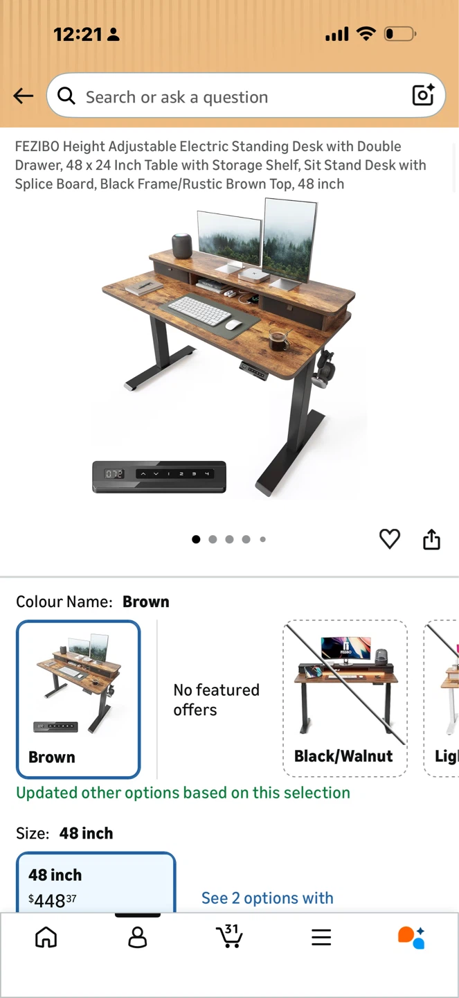 Height-Adjustable Standing Desk (48”) - photo 4