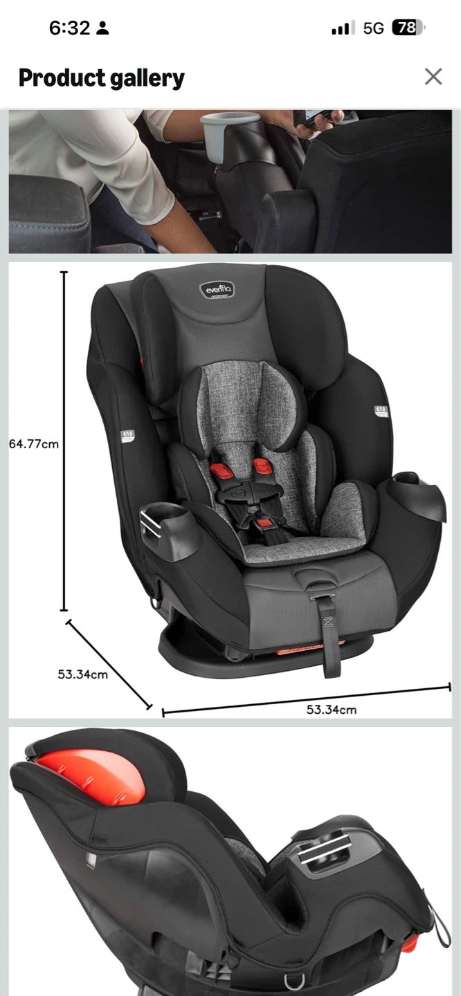 Evenflo Symphony 3-in-1 Car Seat - photo 5