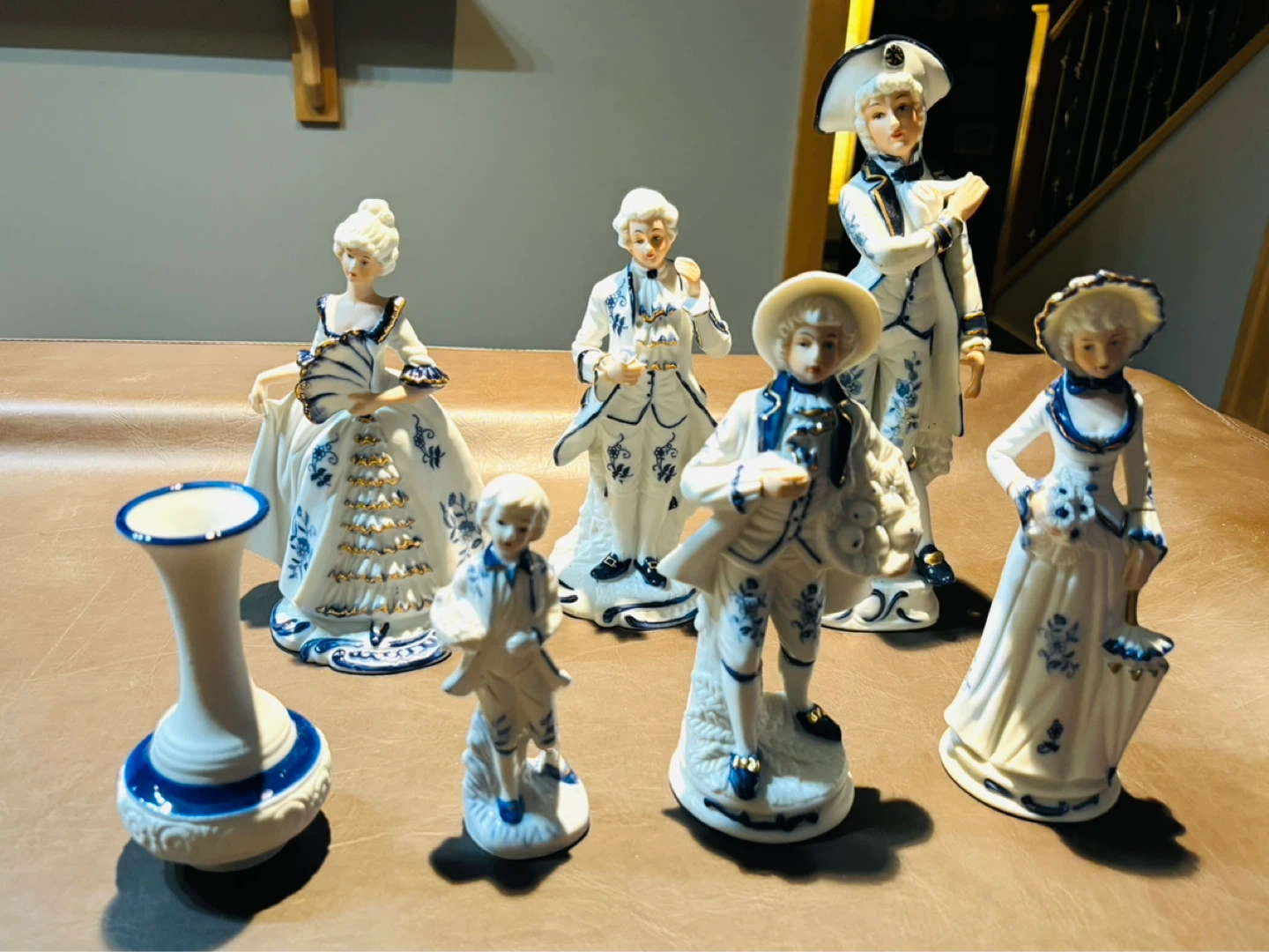 7 Vintage Porcelain Victorian Figurines