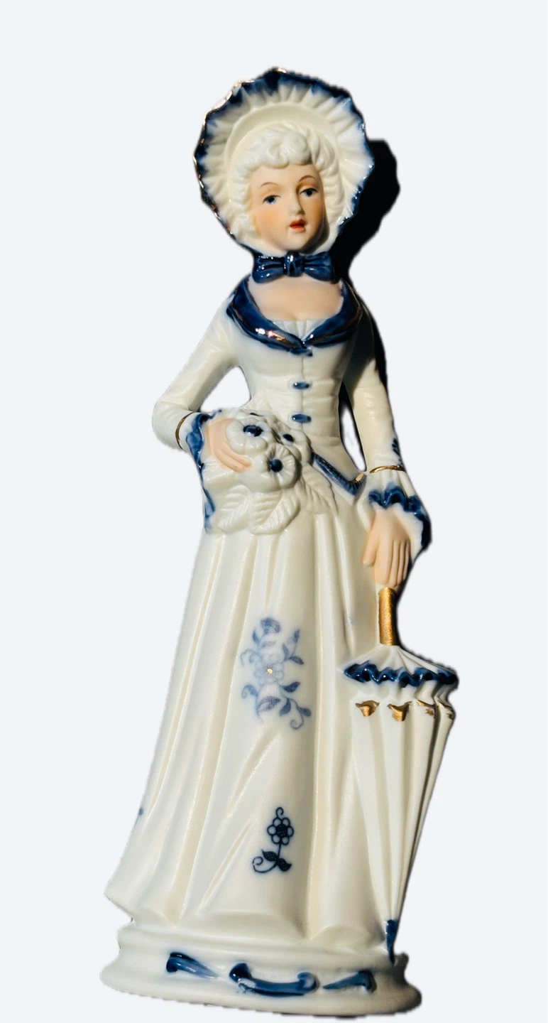 7 Vintage Porcelain Victorian Figurines - photo 5