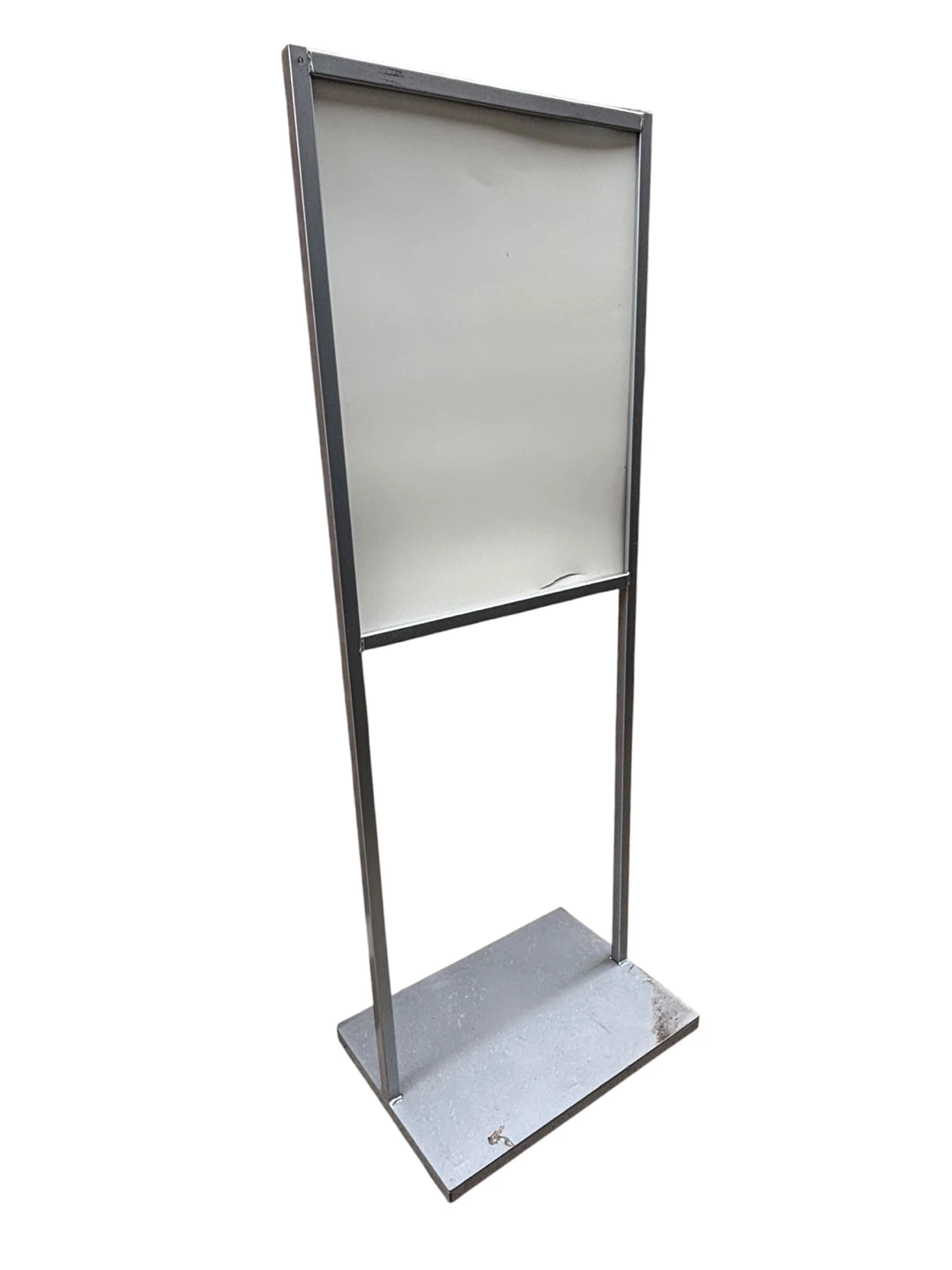 Double-Sided Floor Standing Holder Frame Metal Pedestal Stand