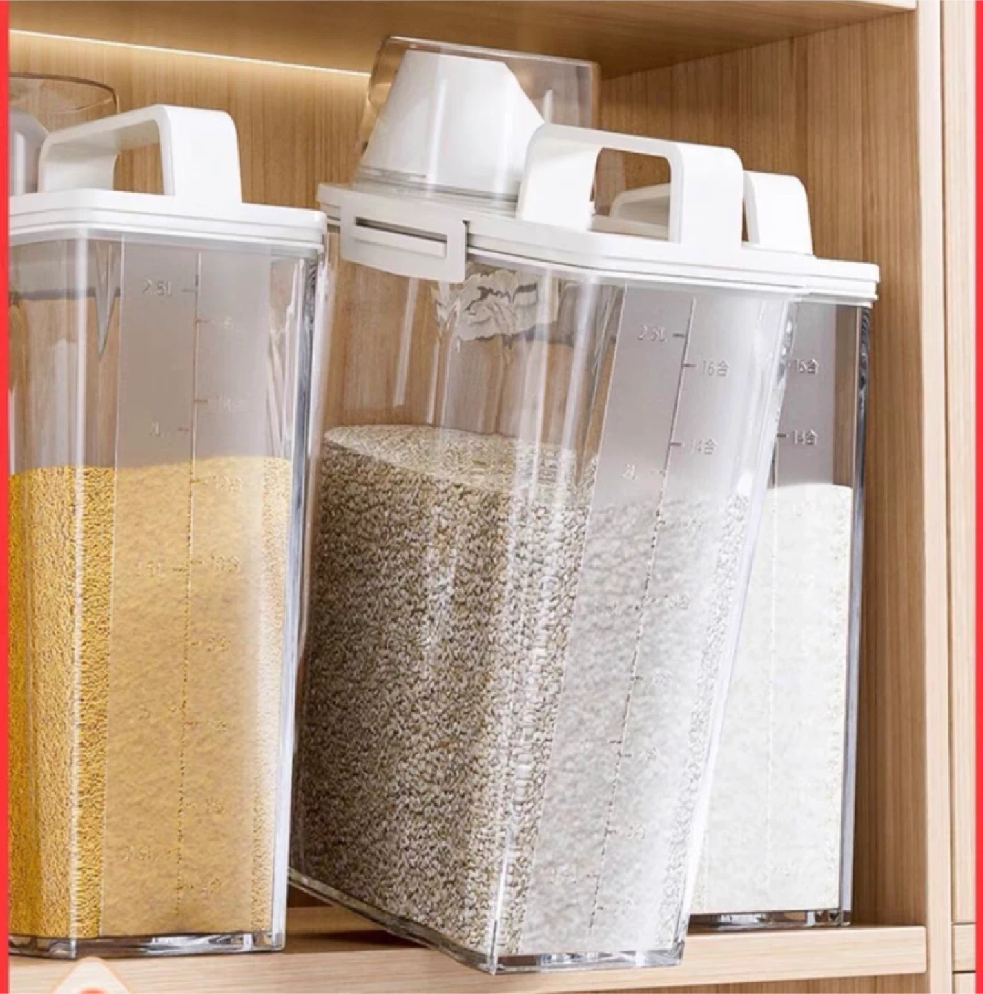 4 Piece Airtight Cereal Food Storage Container Set