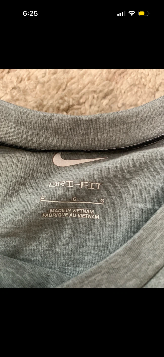 Nike Dri-FIT Men's Gray T-Shirt Size L - photo 3