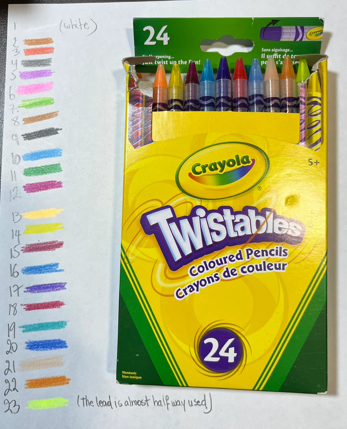 Crayola Twistables Coloured Pencils - 23 Count