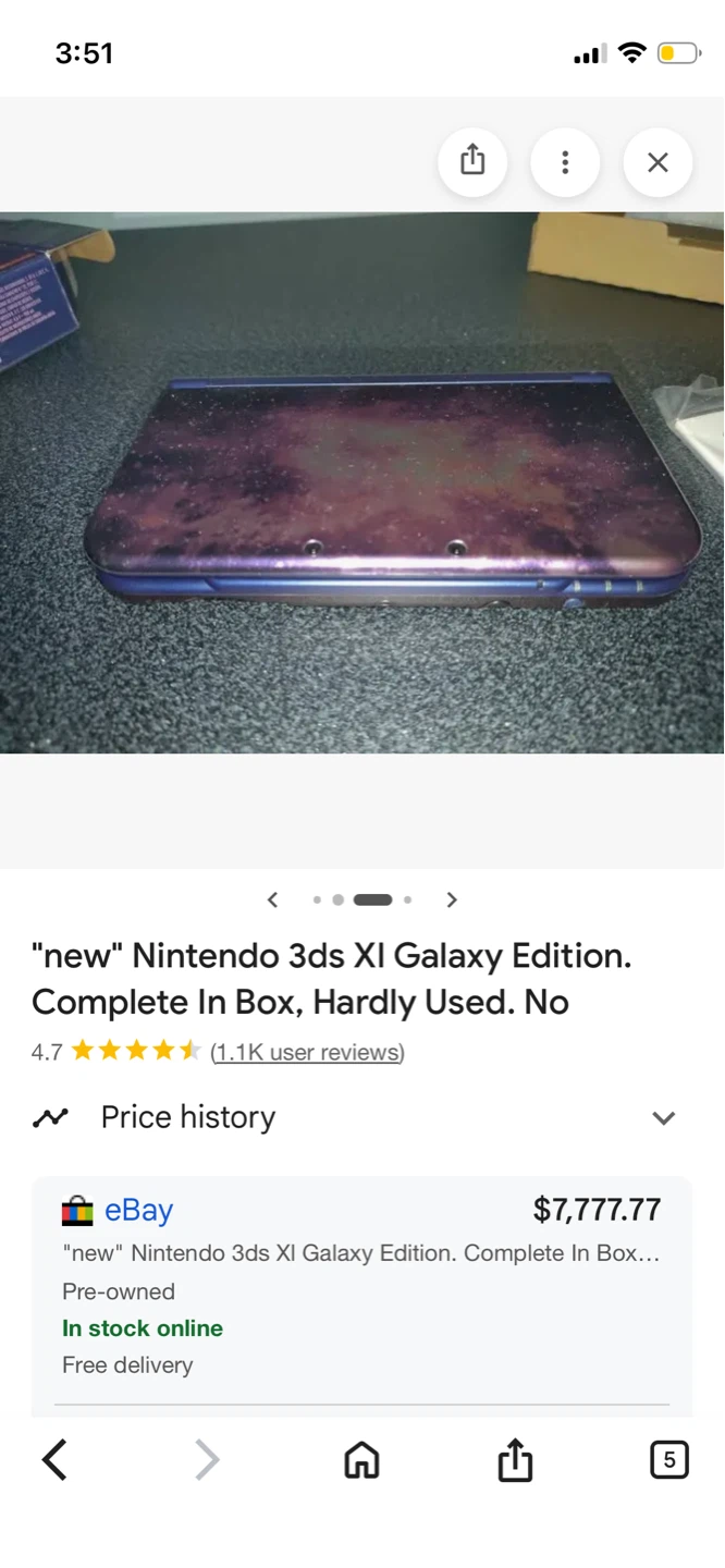 Custom Galaxy Print 3DS XL Shell - photo 3