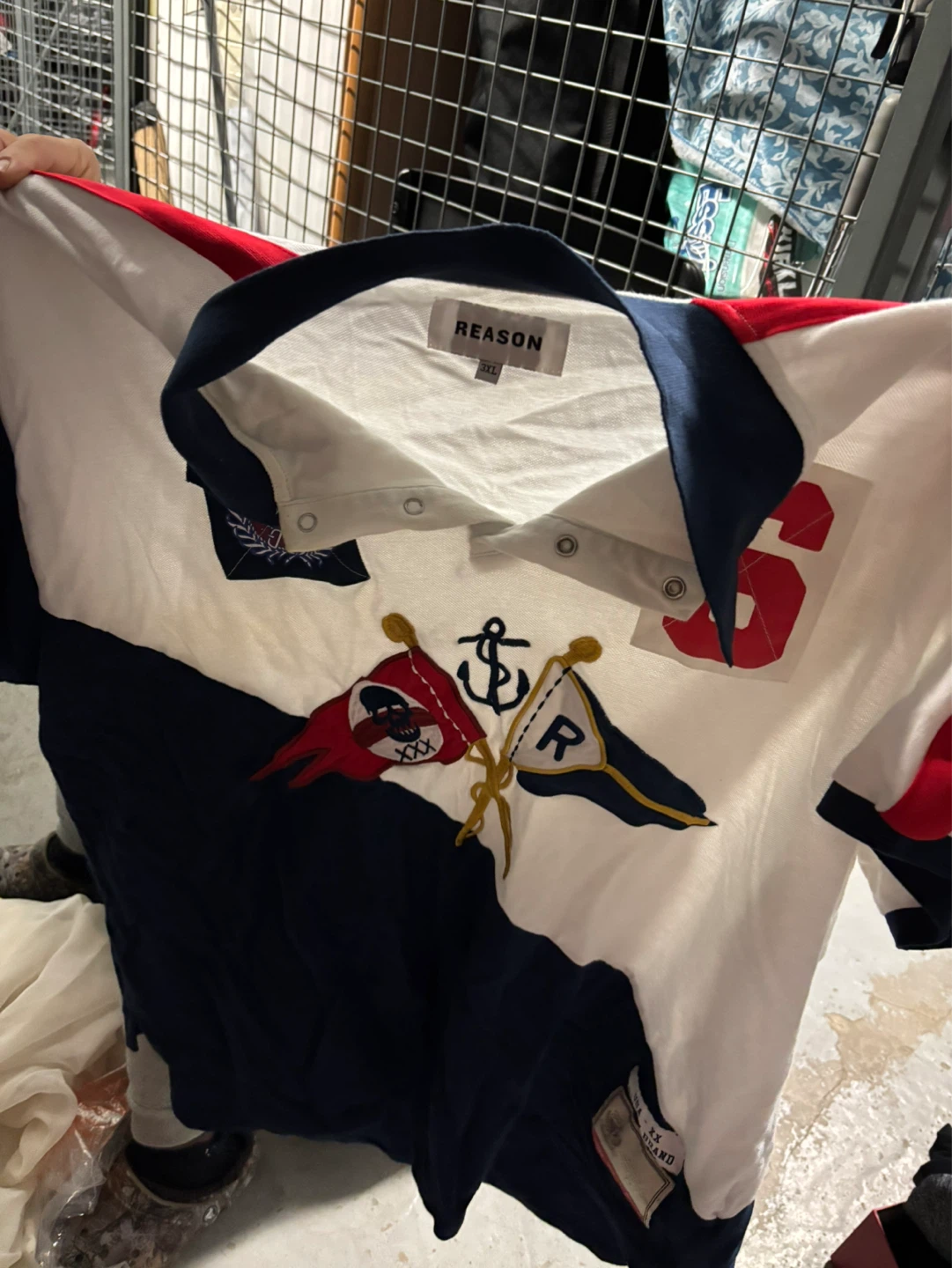 Reason men's polo shirt with graphics - photo 3