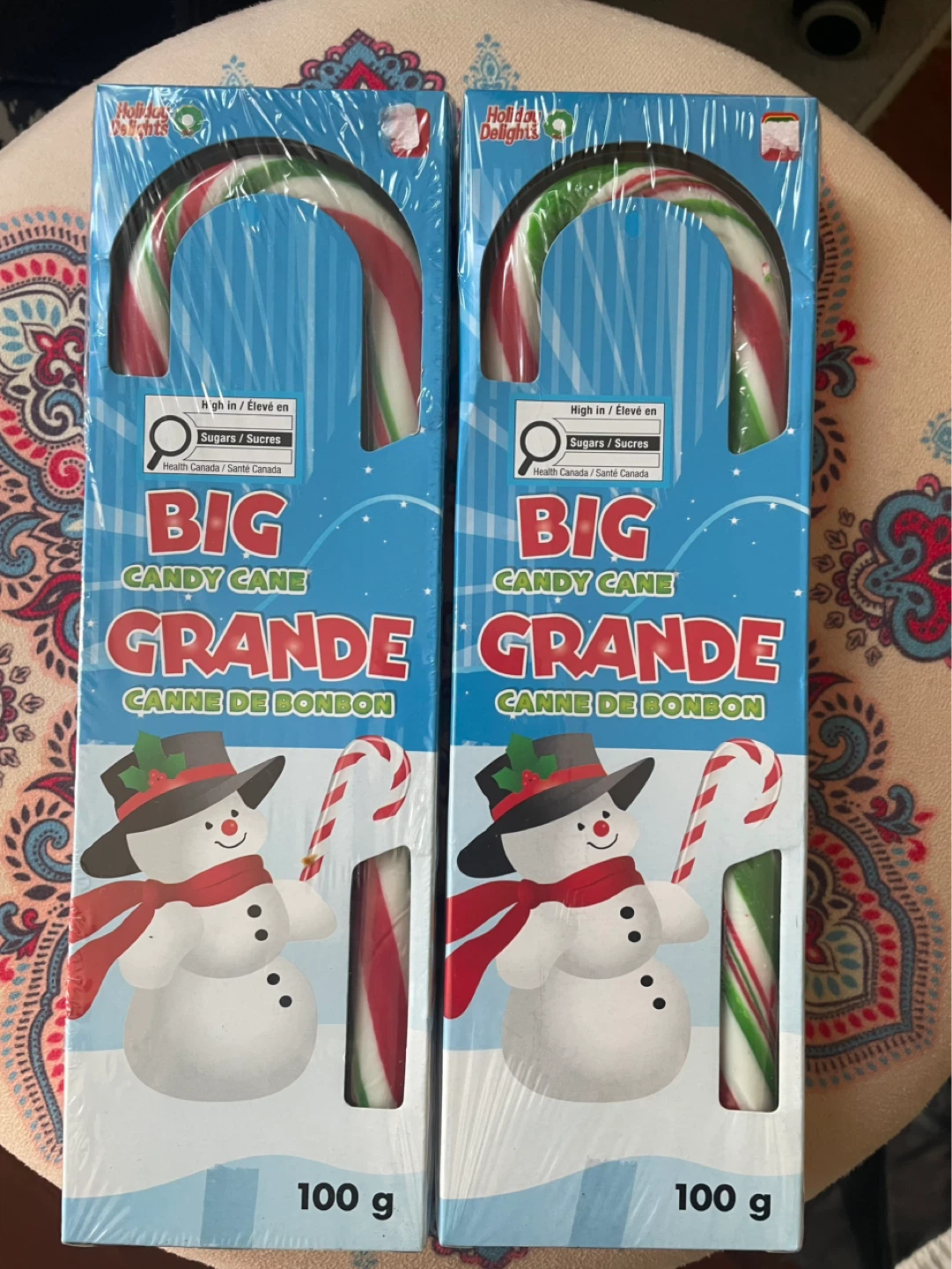 Holiday Delights BIG Candy Cane Grande de Bonbon (2 Pack)