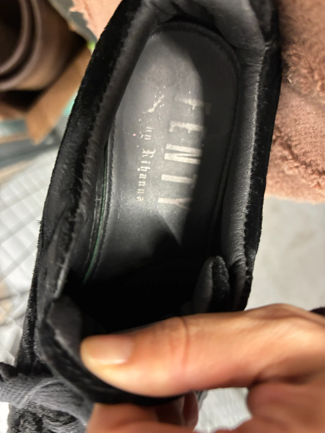 Puma x Fenty Velvet Creepers Black - photo 5
