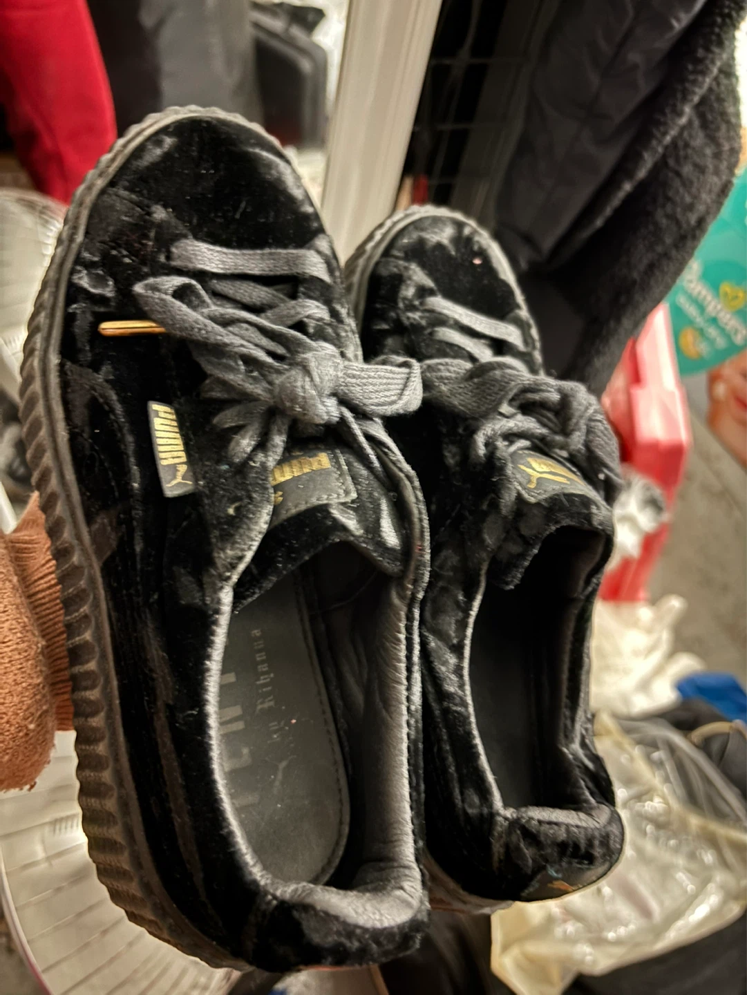 Puma x Fenty Velvet Creepers Black - photo 3