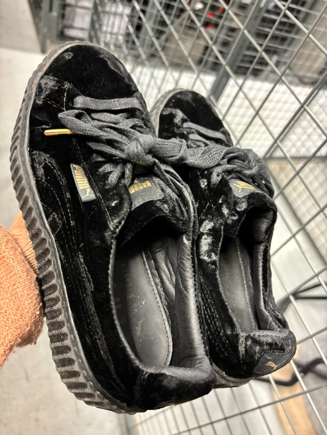 Puma x Fenty Velvet Creepers Black