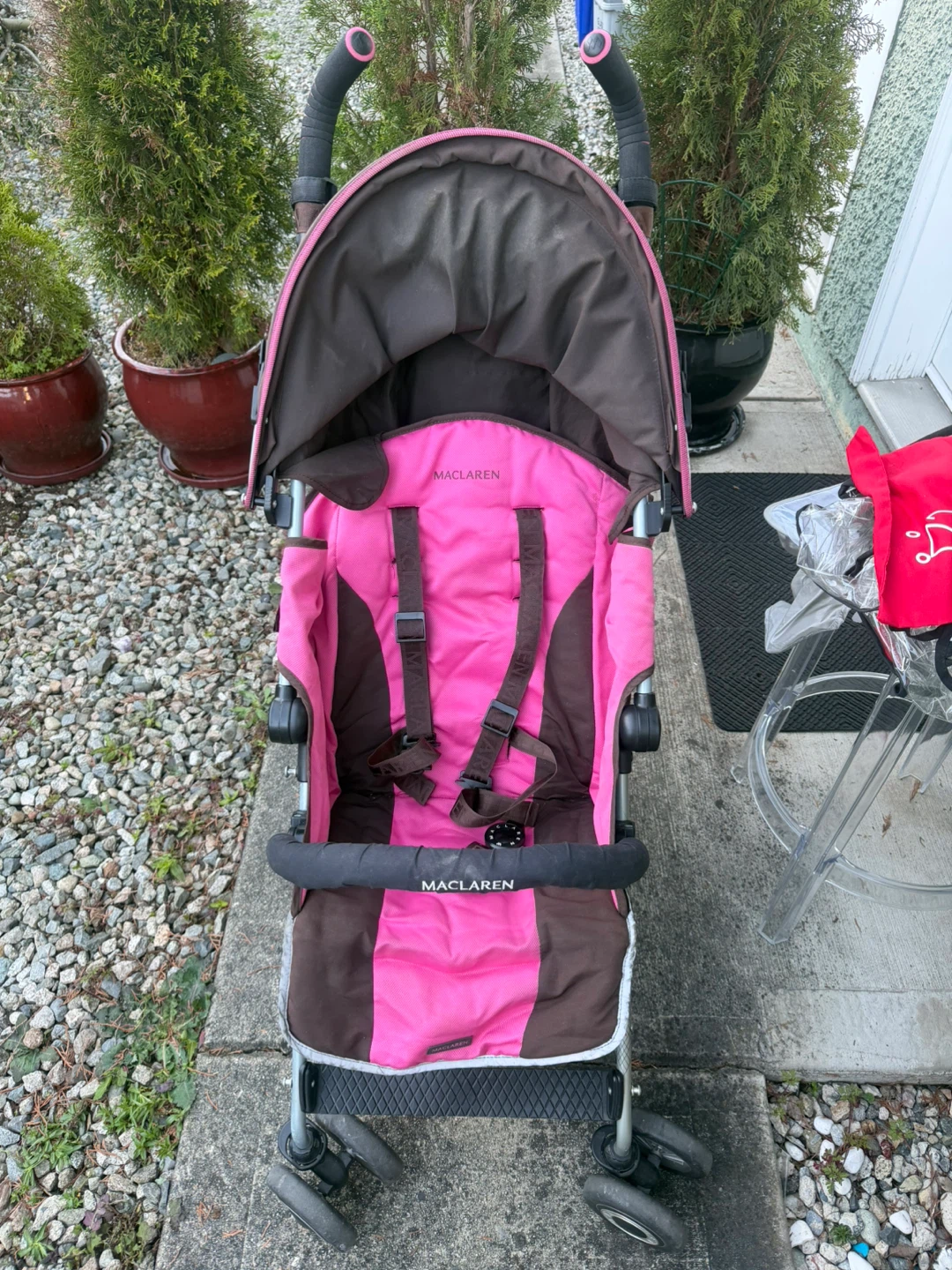 Pink Maclaren Stroller with Accessories - photo 2