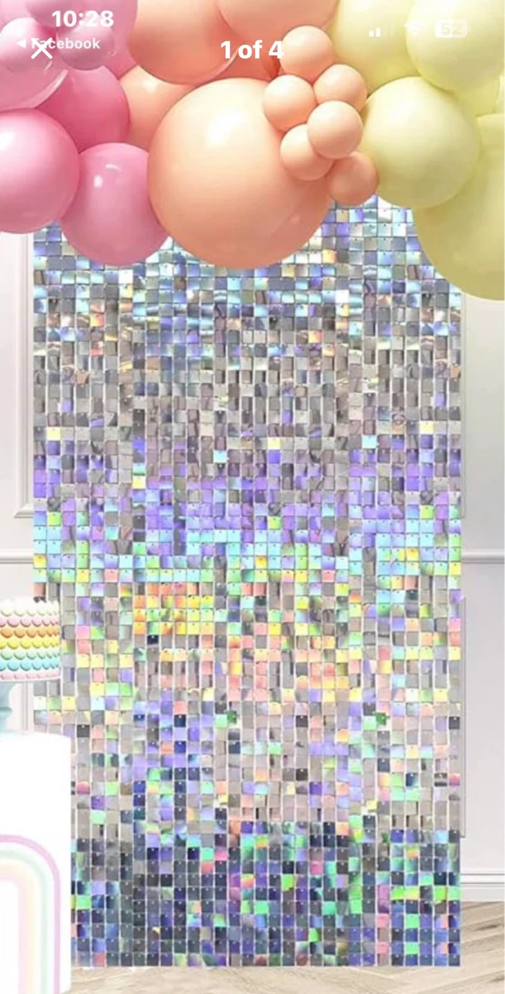 Holographic Sequin Wall Decor Panels