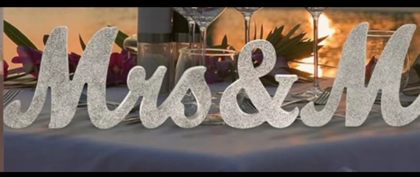 Mr & Mrs Tabletop Wedding Decorations