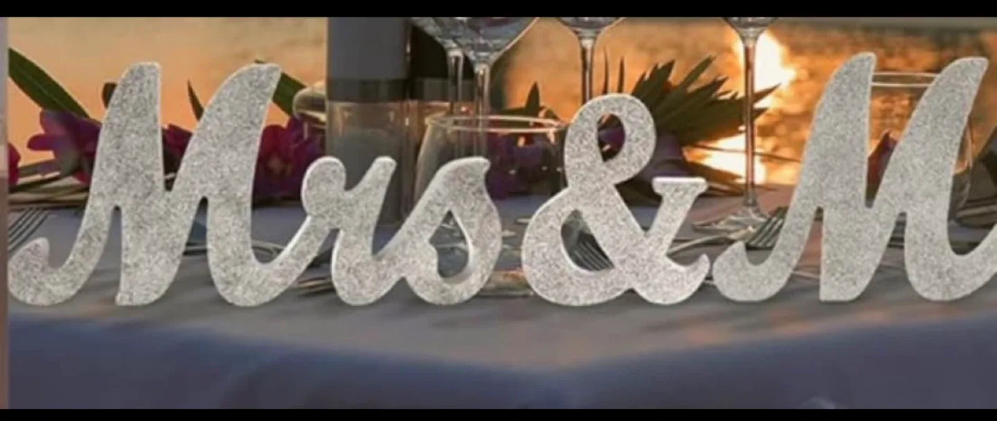 Mr & Mrs Tabletop Wedding Decorations
