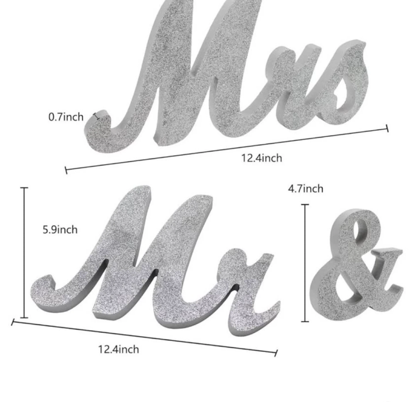 Mr & Mrs Tabletop Wedding Decorations - photo 2