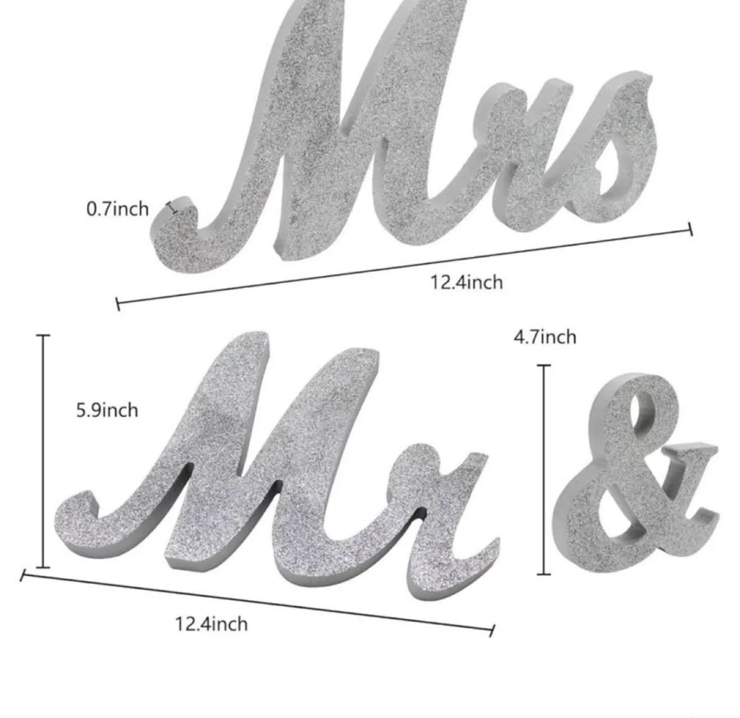 Mr & Mrs Tabletop Wedding Decorations - photo 2