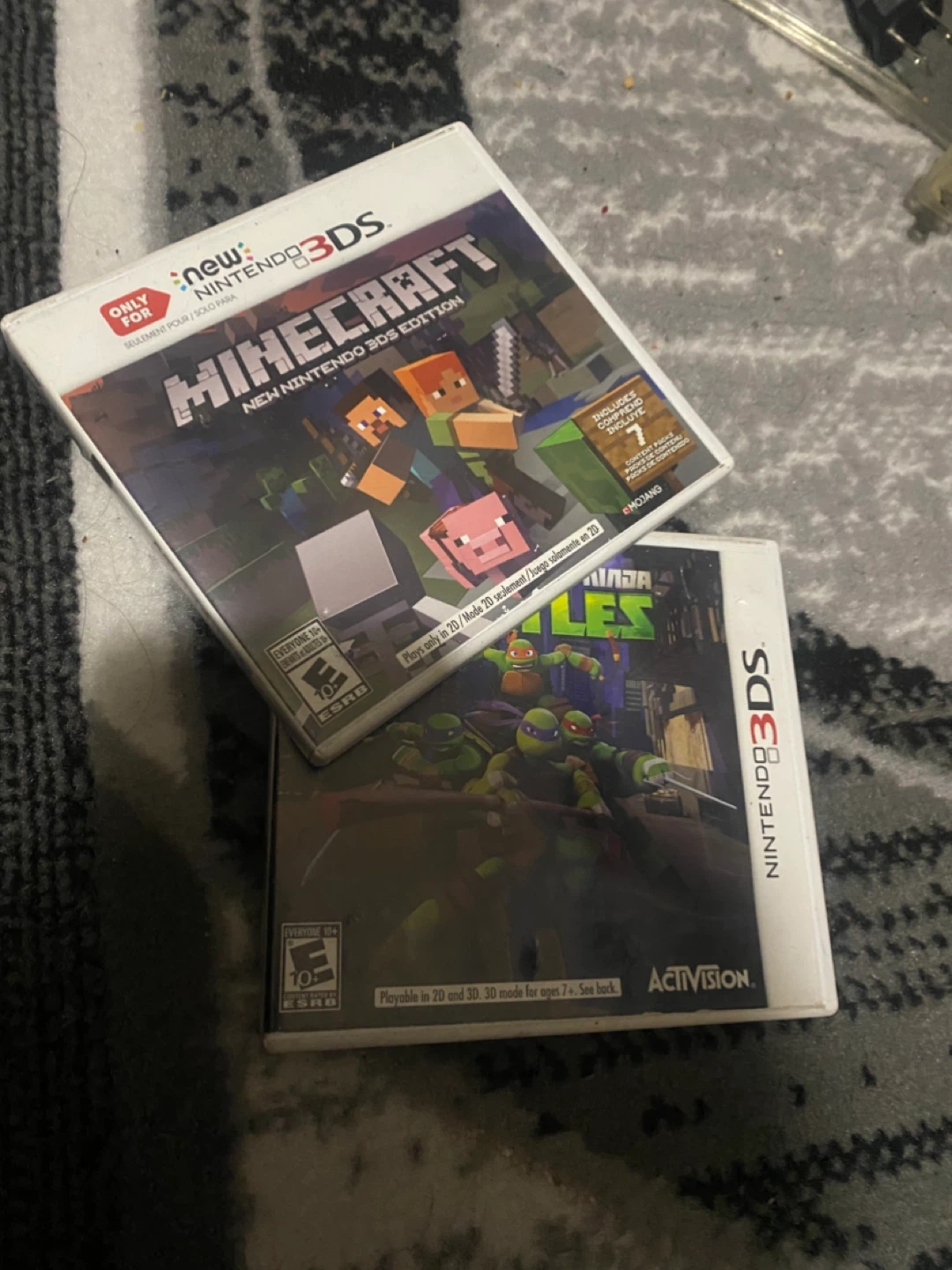 Nintendo 3DS Games - Minecraft & Teenage Mutant Ninja Turtles
