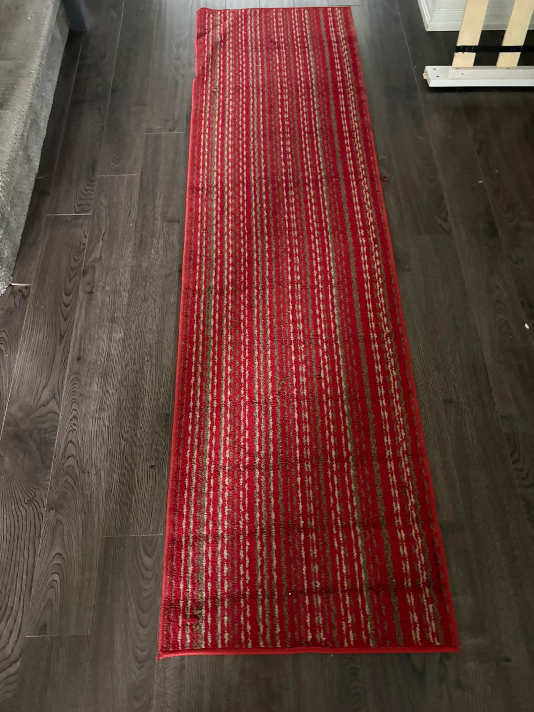 Red Striped Runner Rug