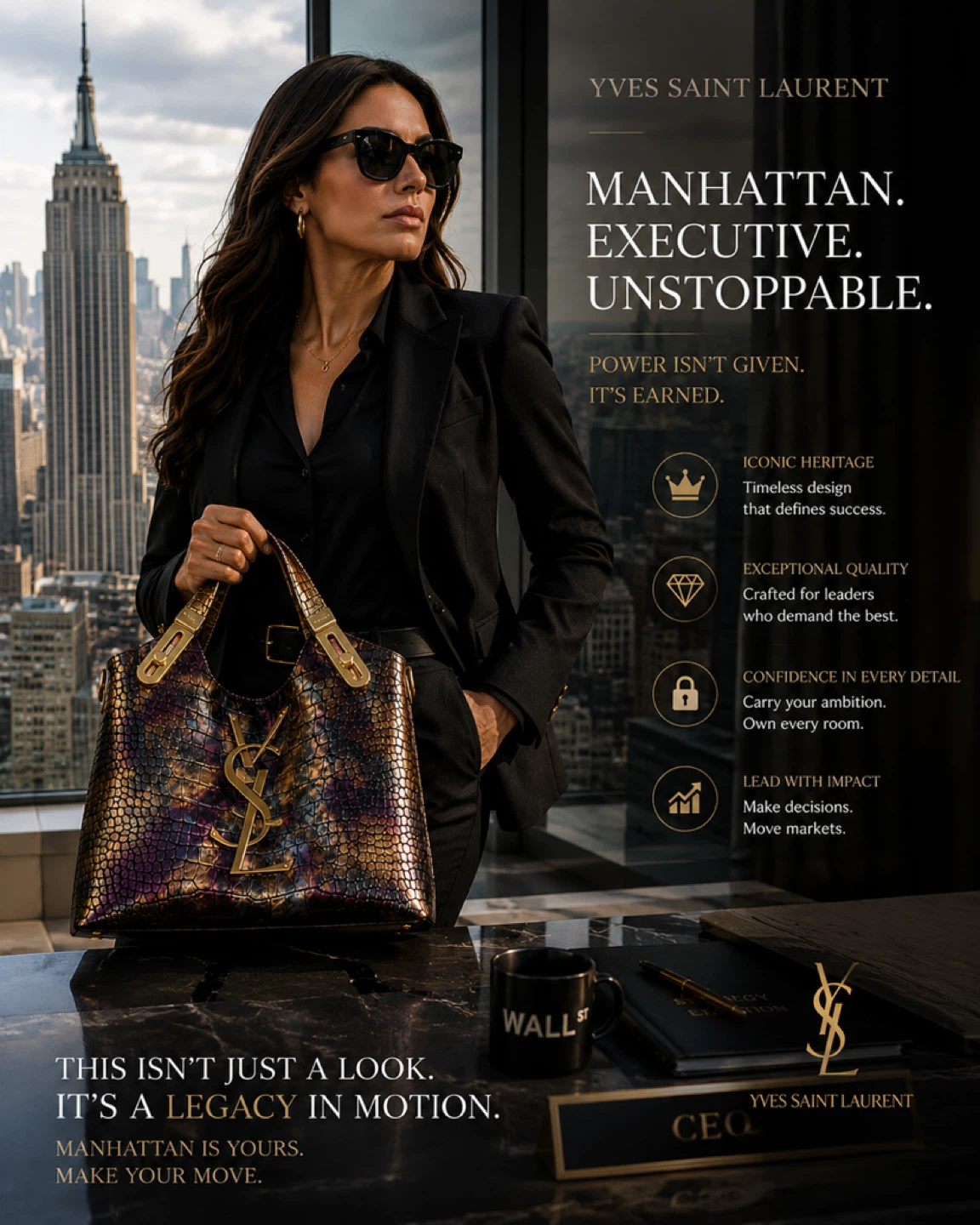 Yves Saint Laurent YSL Sac De Jour Tote Bag - photo 2